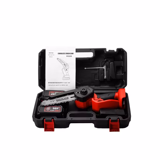 Utensili elettrici Mini motosega elettrica portatile con batteria al litio da 6 pollici 21V per giardino